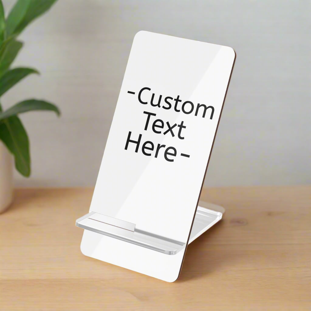 Front view of a custom mobile stand made by Midal Core