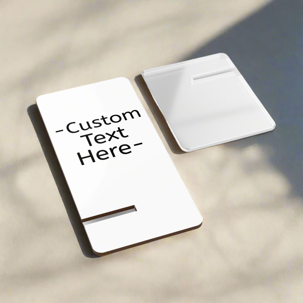 Upper view of a custom mobile stand made by Midal Core