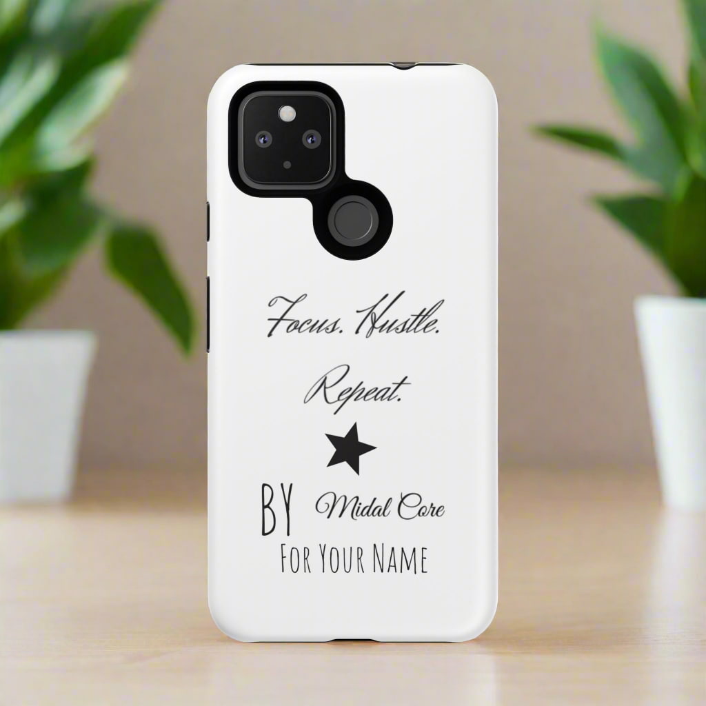 Custom protective case for Google Pixel 5 5G with motivational design, glossy or matte finish.