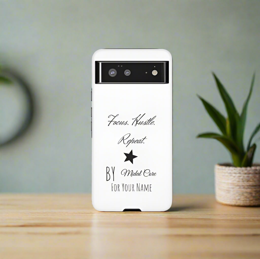Custom protective case for Google Pixel 6 with motivational design, glossy or matte finish.