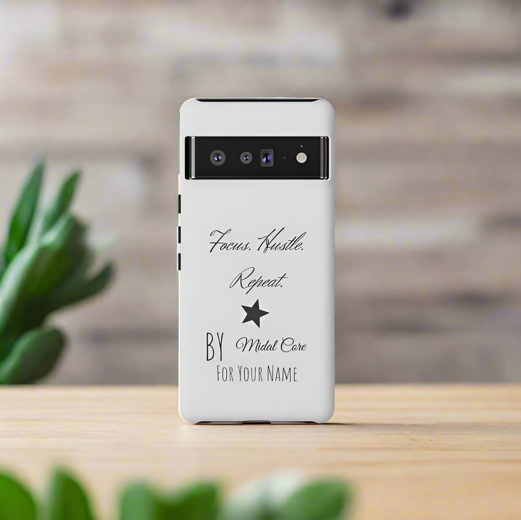 Custom protective case for Google Pixel 6 Pro with motivational design, glossy or matte finish.