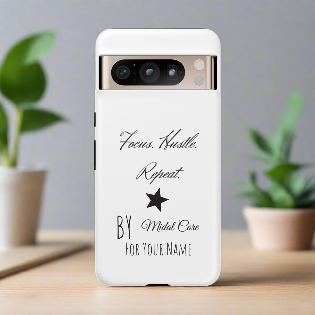 Custom protective case for Google Pixel 8 Pro with motivational design, glossy or matte finish.