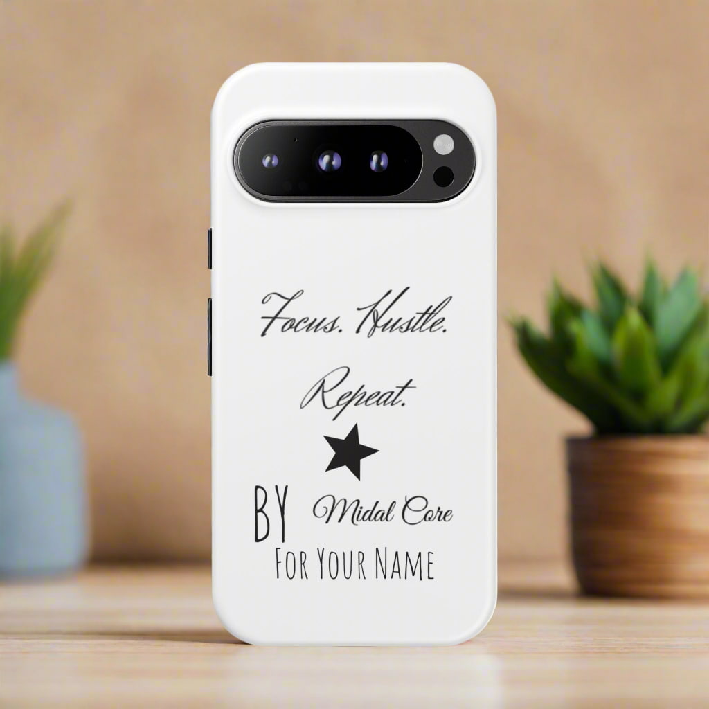 Custom protective case for Google Pixel 9 Pro with motivational design, glossy or matte finish.